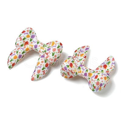 Floral Silicon Beads SL-CBAC986-02C-1