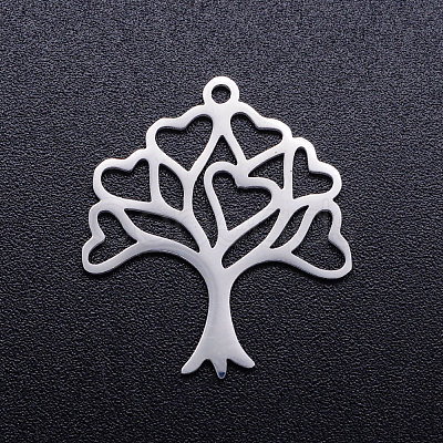Tarnish Resistant 201 Stainless Steel Hollow Pendants STAS-Q201-JN298-1-1