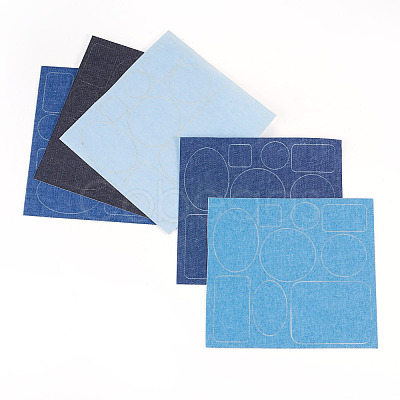 5 Sheets Denim Self-adhesive Patches PATC-TA0001-61-1