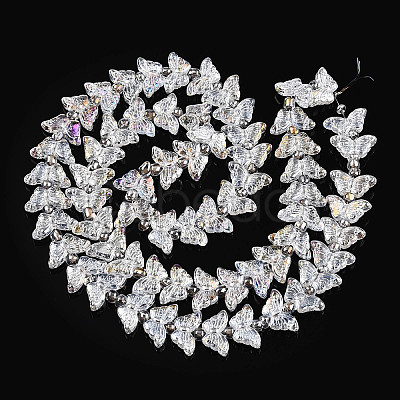 Electroplate Glass Beads Strands EGLA-N012-04H-1