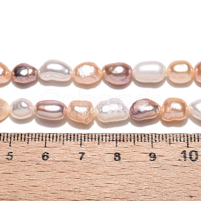Natural Cultured Freshwater Pearl Beads Strands PEAR-N014-06G-1
