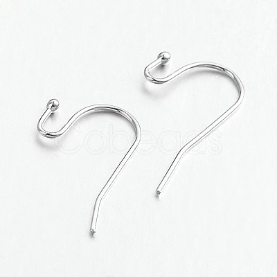 Brass Earring Hooks for Earring Designs KK-M142-01P-RS-1