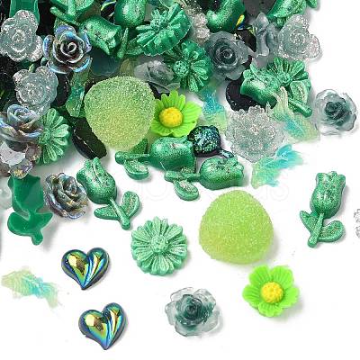Luminous Opaque Resin Cabochons CRES-U006-01H-1