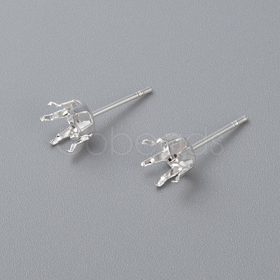 304 Stainless Steel Stud Earring Findings X-STAS-D448-087S-5mm-1
