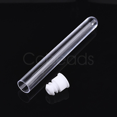 Clear Tube Plastic Bead Containers C065Y-02-1