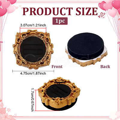 Round Wood Ring Display Trays RDIS-WH0032-006D-1
