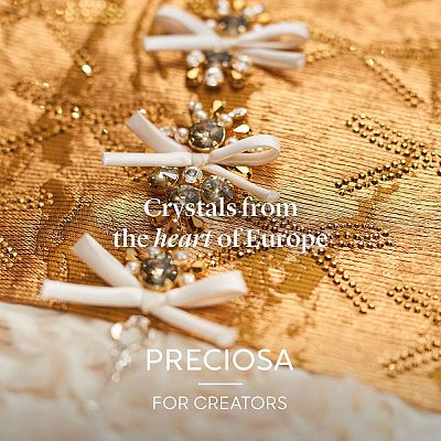 Preciosa® Crystal Hotfix Flatback Stones Y-PRC-HSS10-51000-1