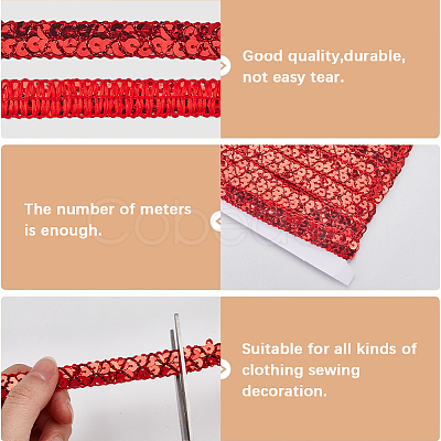 Plastic & Polyester Paillette Beads OCOR-WH20016-04C-1