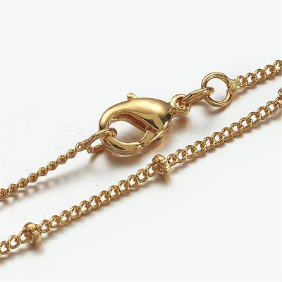Brass Chain Necklaces MAK-F013-07G-1