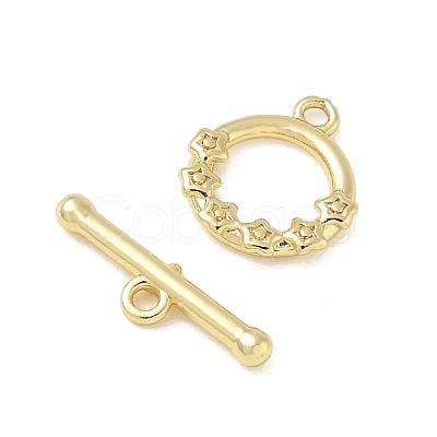 Brass Toggle Clasps KK-CBAFC6C-07B-G-1