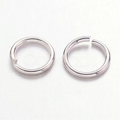 Platinum Color Brass Open Jump Rings X-JRC8mm-NF-1