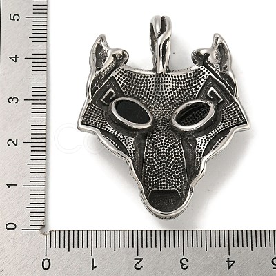 316 Surgical Stainless Steel Micro Pave Cubic Zirconia Pendants STAS-Z073-119AS-1