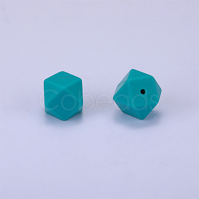 Hexagonal Silicone Beads SI-JX0020A-28-1