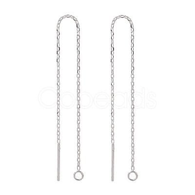 925 Sterling Silver Ear Stud Findings STER-I014-04S-1