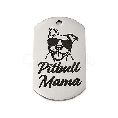 Anti-Tarnish 201 Stainless Steel Pendants STAS-R002-02P-09-1
