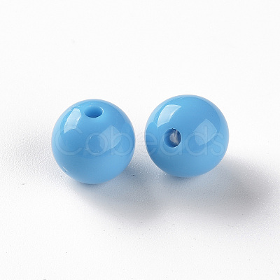 Opaque Acrylic Beads X-MACR-S370-C12mm-8-1