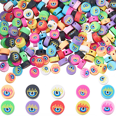 300Pcs Handmade Polymer Clay Beads CLAY-SC0002-67-1