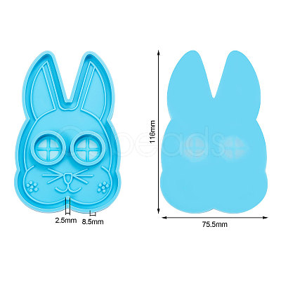 Rabbit Mask Silicone Molds DIY-CJC0001-30-1