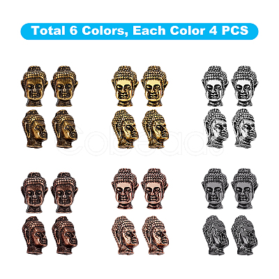 Tibetan Style Alloy Beads PALLOY-PH0001-09-1