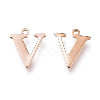 304 Stainless Steel Charms STAS-H112-V-RG-1