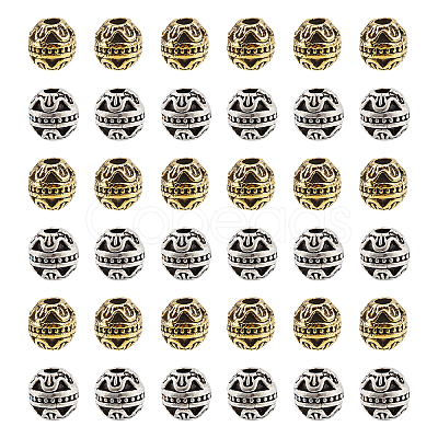 40Pcs 2 Colors Tibetan Style Alloy Beads FIND-CA0002-74-1