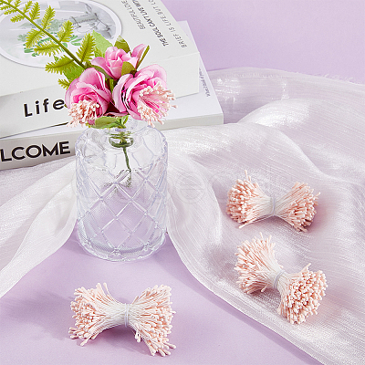 Gypsum with Cotton Cord Artificial Flower Core DIY-WH20007-36A-03-1