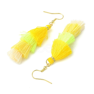 Colorful Tassel Pendants Dangle Earrings for Women EJEW-JE06106-1