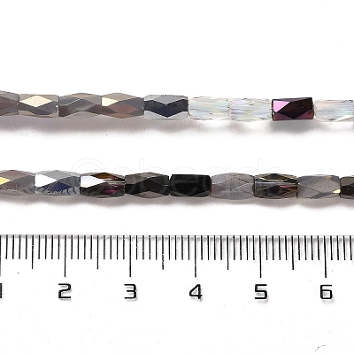 Electroplate Glass Beads Strands EGLA-D030-07C-1