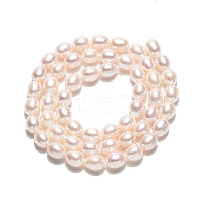 Natural Cultured Freshwater Pearl Beads Strands PEAR-N024-07-4AB-1