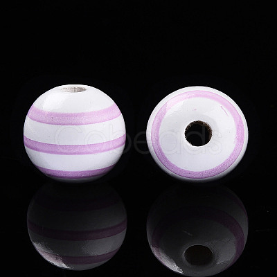 Easter Theme Printed Wood Beads WOOD-T032-22K-1