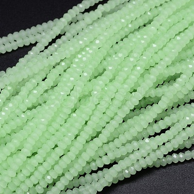 Faceted Rondelle Glass Beads Strands X-GLAA-M028-2mm-B05-1