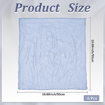 Wrinkled Polyester Dinner Cloth Napkins AJEW-WH20020-115C-1