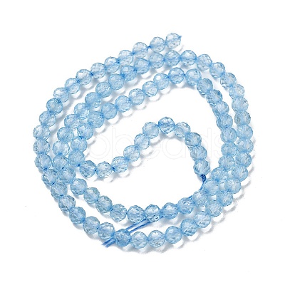 Natural Blue Topaz Beads Strands G-B088-C05-04-1