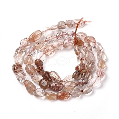 Natural Rutilated Quartz Beads Strands G-L478-47-1