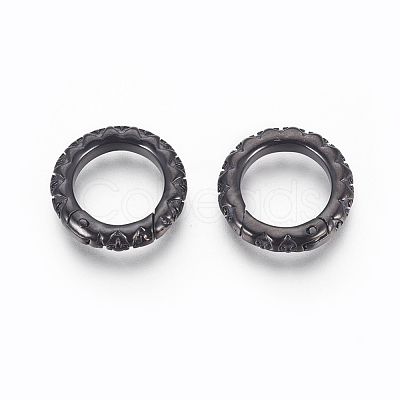 304 Stainless Steel Spring Gate Rings STAS-P217-13B-01-1