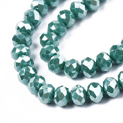 Electroplate Glass Beads Strands EGLA-A034-P2mm-A09-1