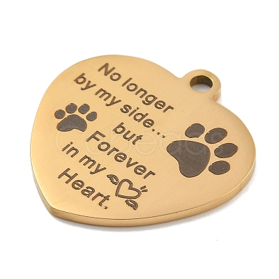 Valentine's Day PVD Vacuum Plating 201 Stainless Steel Pendants LS-STAS-L079-24G-05-1