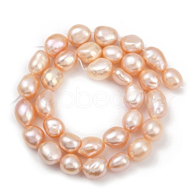 Natural Cultured Freshwater Pearl Beads Strands PEAR-P064-20L-04B-1