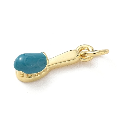 Brass Enamel Pendants KK-A273-10G-02-1
