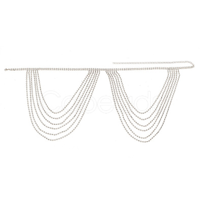Brass Rhinestone Sexy Shoulder Bra Body Chain FIND-FH0008-13S-1