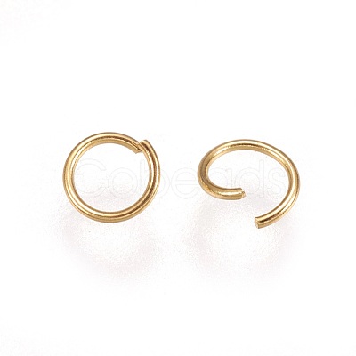 304 Stainless Steel Open Jump Rings STAS-P206-01G-C-1