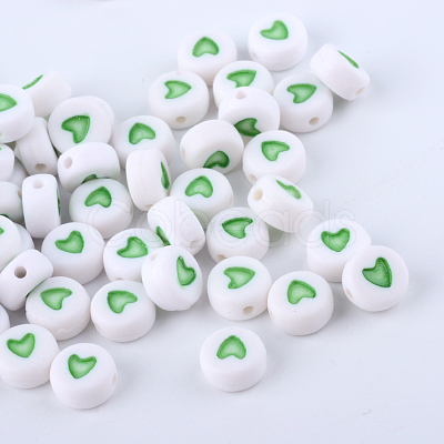 Opaque Acrylic Beads SACR-Q126-07I-1