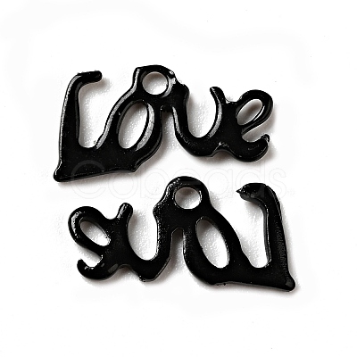 Spray Painted 201 Stainless Steel Charms STAS-G304-16D-1