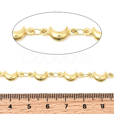 304 Stainless Steel Moon Link Chains CHS-C021-03G-G-1