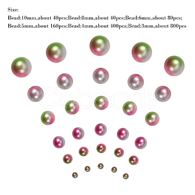 Imitation Pearl Acrylic Beads OACR-PH0001-06A-WH-1