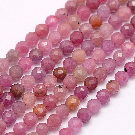 Natural Ruby Beads Strands G-F509-16-3mm-1