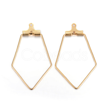 304 Stainless Steel Pendants STAS-F191-06G-1