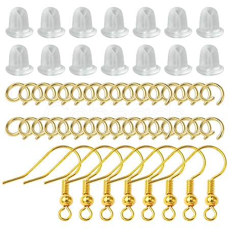 60Pcs Brass Earring Hooks DIY-FS0007-60G-1