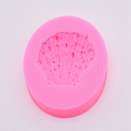 Ocean Series Scallop Shape Fondant Molds DIY-WH0181-38-1
