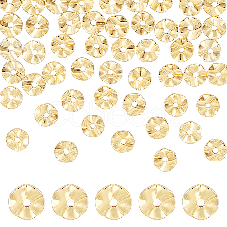 50Pcs Brass Beads KK-BC0013-25C-1